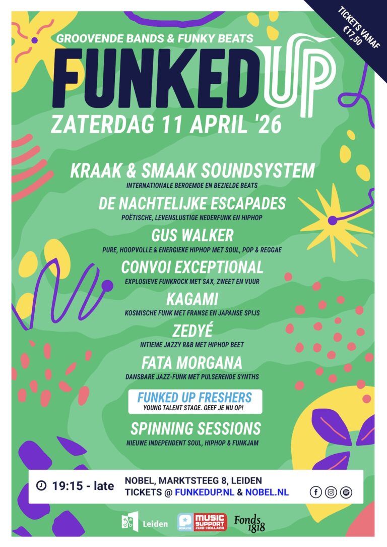 Funked up 11 april 2026 poster