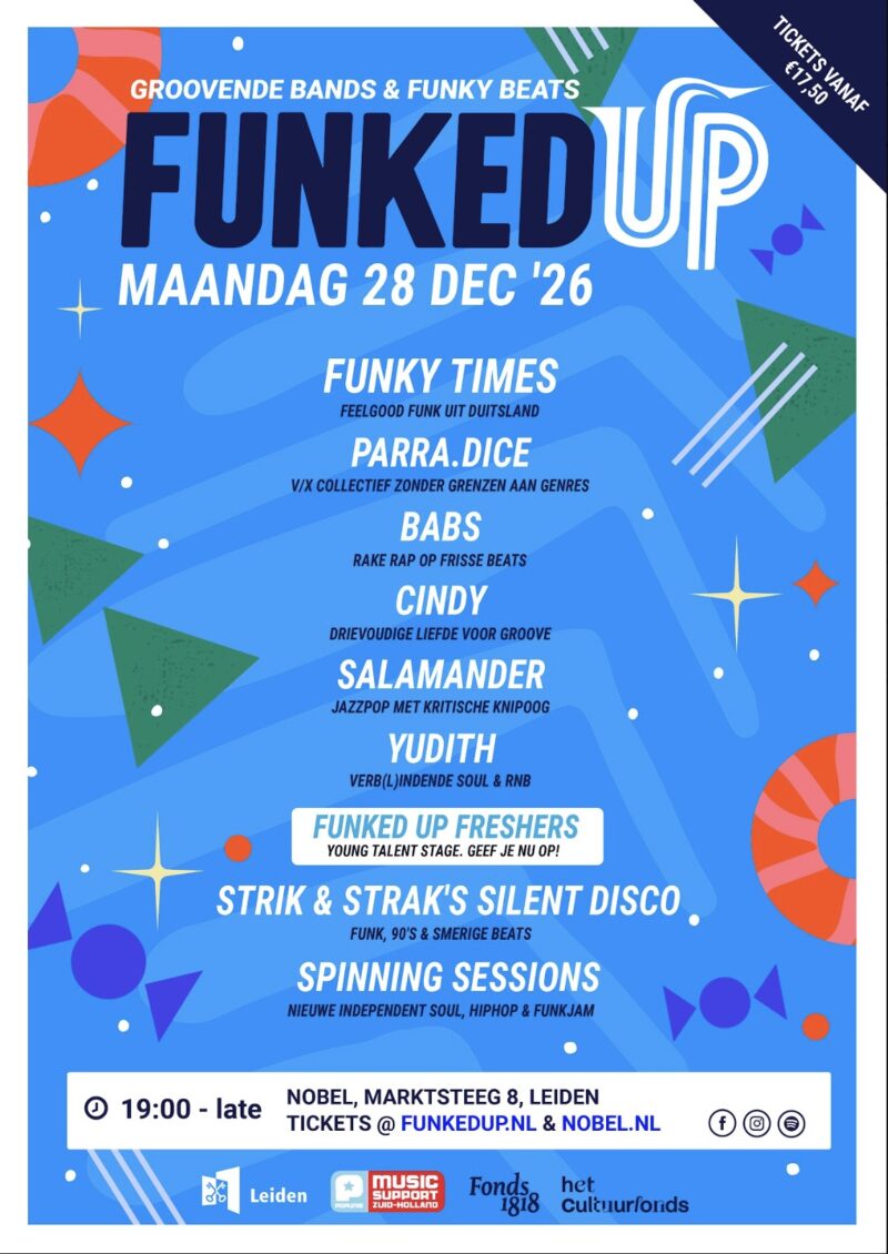 Poster en Line up Funked Up December 2026